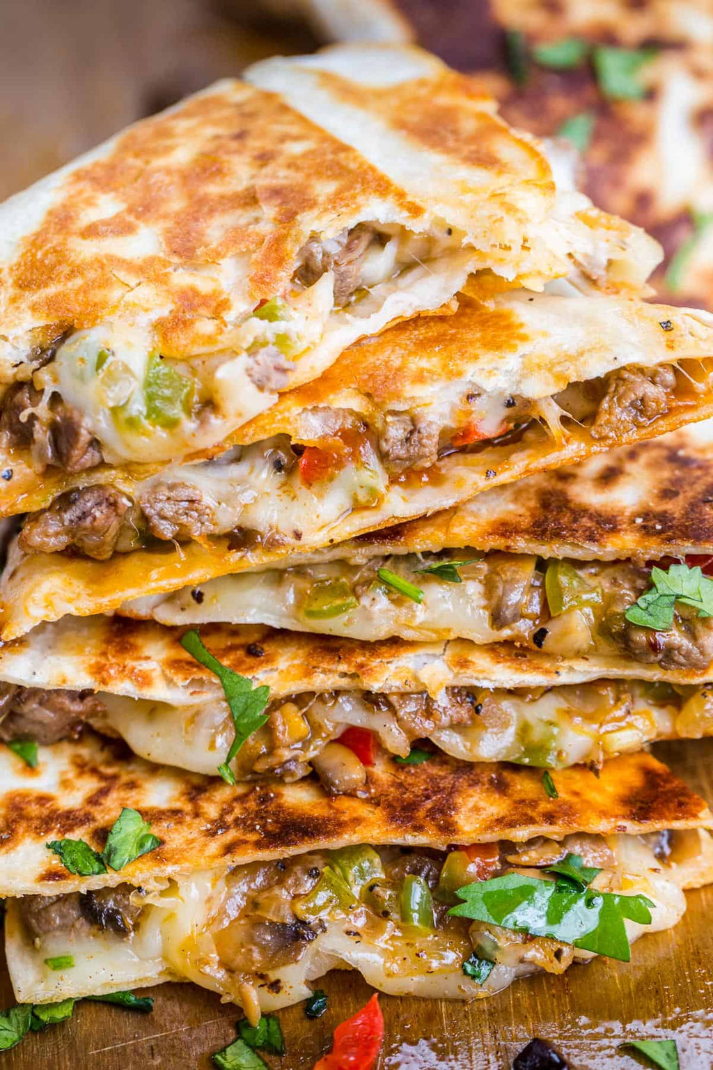 Cheesecake Quesadilla & Chips & Queso & Choc Chip Cookie