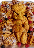 Chicken and Waffles Board